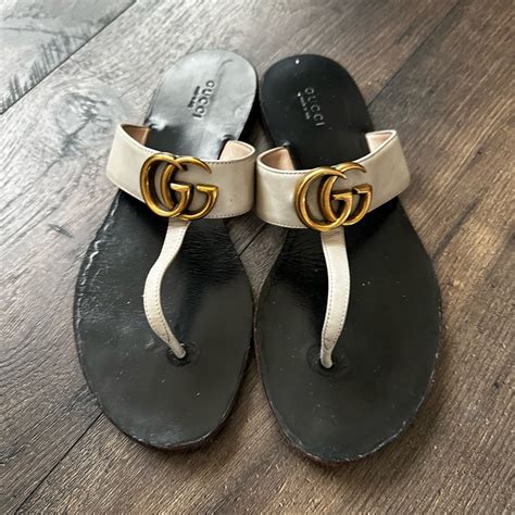 gucci marmont sandals beige